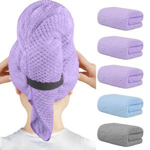 Custom Embroidery Logo Dry <b>Wrap</b> <b>Towels</b> Quick Dry Absorbent Large Waffle Hair Turban <b>Towel</b> - Product Image 1