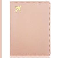 Ensemble de porte-passeport et étiquettes de bagages en cuir PU écologique personnalisé avec logo, pour cadeaux de bienvenue