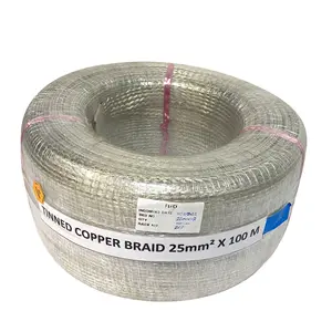 Best Export Copper Wire Braids Tinned Copper Braid 25MMSQ Current-Carrying Capacity Low-Resistance Path for Electrical Currents