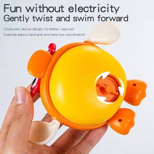 Juguetes de plástico de patito y para bañera de gran venta, juguetes educativos con cadena para natación y juegos acuáticos para bebés y niños - Product Image 6
