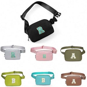 Bolso de Pecho Impermeable para Mujer, Riñonera Deportiva con Letras Bordadas, para Correr, con Espacio para Teléfono - Product Image 2