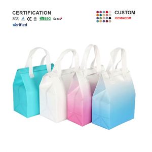 Custom Small Portable Disposable Cooling Bag Non-Woven Take-Away Cooler Heat Insulated for Food Delivery for Christmas Holiday - Product Image 1
