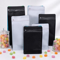 Sachets à fond plat imprimés sur mesure de qualité alimentaire pour bonbons et snacks, sacs à café verticaux avec fermeture éclair pour torréfacteurs et emballages de marques