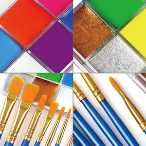 Pintura de <span class=keywords><strong>cara</strong></span> y cuerpo de neón <span class=keywords><strong>para</strong></span> <span class=keywords><strong>Halloween</strong></span> <span class=keywords><strong>para</strong></span> niños, cobertura fácil de limpiar, maquillaje, arte, fiesta, Bola de fantasía, pintura corporal - Product Image 3