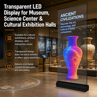 Mur vidéo LED transparent d'intérieur, panneau d'affichage publicitaire couleur, vitrine commerciale, P2 P2.5, haute luminosité, IP65
