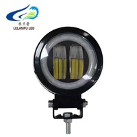 Projecteurs LED ronds portables 3 pouces 20W 2 LED Angel Eyes pour moto, tout-terrain, camion, voiture, bateau, éclairage de travail - Vente en gros