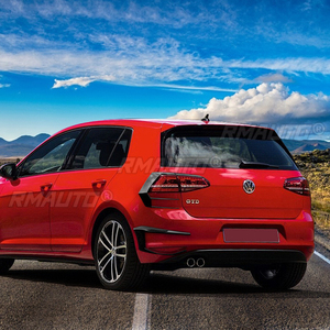 ชุดแต่งกันชนหลังสีดำ 1 คู่ สำหรับรถยนต์ VW Golf 7 GTI R GTD R400 ปี 2012 2013 2014 2015  อะไหล่ตกแต่งภายนอกรถยนต์  ไม่ใช่สำหรับ GOLF 7.5 - Product Image 3