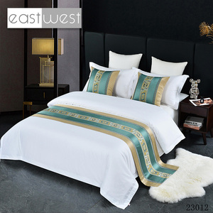 Đông tây tốt nhất bán khách sạn thanh lịch đám mây giường Runner mới nhất không tốn kém trang trí giường Runner khách sạn - Product Image 2