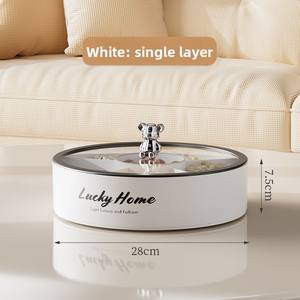 <span class=keywords><strong>Caja</strong></span> de Almacenamiento de Plástico Apilable de Alta Gama para Frutos Secos, Dulces y Aperitivos, con Tapa Transparente para la Sala de Estar - Product Image 5