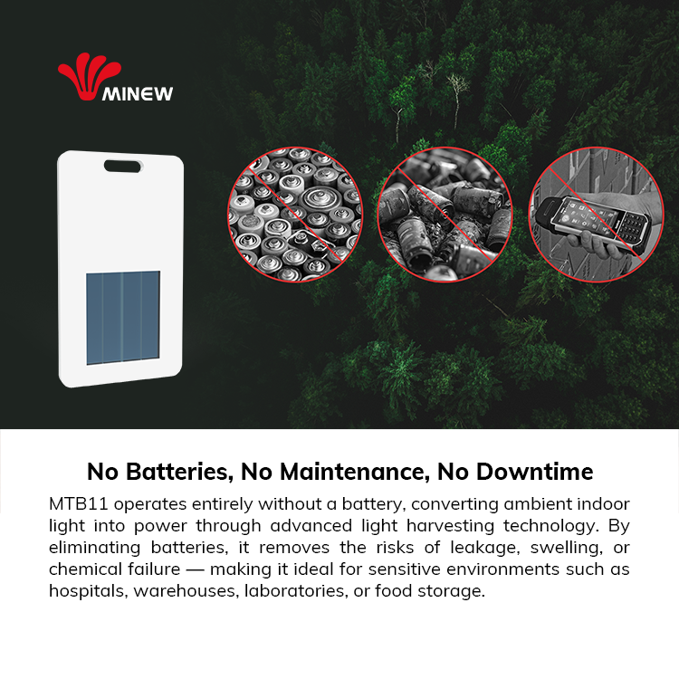MTB11 Lumière ambiante récolte BLE Tag