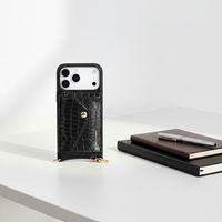 Portefeuille portable de luxe en cuir pleine fleur, étui pour téléphone portable avec porte-cartes magnétique détachable et sangle pour iPhone