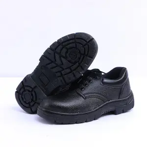 Sapatos anti-esmagamento e anti-piercing, calçado de segurança de couro de microfibra e aço do dedo do pé, resistente ao ácido e à proteção do trabalho