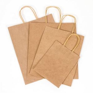 Bolsas de Papel Kraft para Compras de Regalos de Lujo Ecológicas al por Mayor de Fábrica KM OEM con Logotipo Personalizado e Impresión Flexográfica - Product Image 2