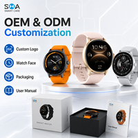 Reloj Inteligente Deportivo Circular Clásico Personalizado de Fábrica China para el Seguimiento Diario de la Salud y Llamadas Telefónicas