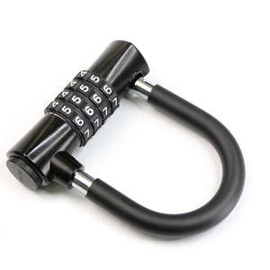 Candado para Bicicleta Portátil Antirrobo con Logotipo Personalizado, 12 cm, Combinación <span class=keywords><strong>de</strong></span> 4 Dígitos, Super Mini Candado en U para Bicicleta - Product Image 4