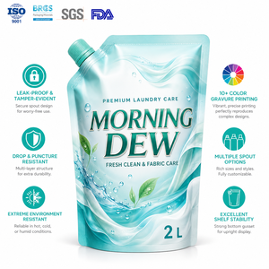Feiao – Sachet Doypack en plastique à bec verseur pour détergent à lessive, imprimé en héliogravure, recyclable, personnalisé, pour emballage de liquides – Vente en gros - Product Image 3