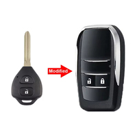 Coque de clé de voiture télécommandée Weilongda pour Corolla Camry 2013-2018, 3 boutons, ABS plastique + métal, 100% testée
