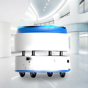 Intelligent Robotic Delivery Butler Autonomous Hotel Service Robot Motor 20kg Payload 0.9m/s Speed Two-<b>Drawer</b> Storage 6h - Product Image 6