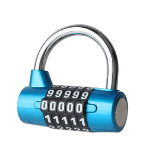 Combination <b>Pad</b> <b>Lock</b> Zinc Alloy 4 Digit Blue Gym Locker Door Security <b>Lock</b> - Product Image 1