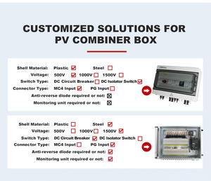 Usfull chất lượng hàng đầu DC 1000V 1500V 2 4 5 6 8 10 12 16 24 cách chuỗi năng lượng mặt trời PV Combiner BOX 6 trong 1 ra cho năng lượng Hệ thống lưu trữ - Product Image 5