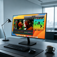 Moniteur PC de bureau LED FHD 23,8 pouces, écran IPS 144 Hz, 250 nits, cadre fin 4 côtés, moniteur LCD pour le commerce, le bureau, les jeux et la maison