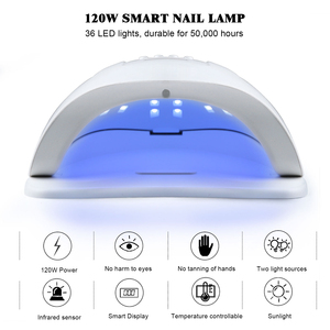 Portable 136W professionnel demi-lune <span class=keywords><strong>UV</strong></span> LED <span class=keywords><strong>lampe</strong></span> à <span class=keywords><strong>ongles</strong></span> personnalisé Mini conception sans fil <span class=keywords><strong>lampe</strong></span> en plastique boîte d'art des <span class=keywords><strong>ongles</strong></span> - Product Image 3
