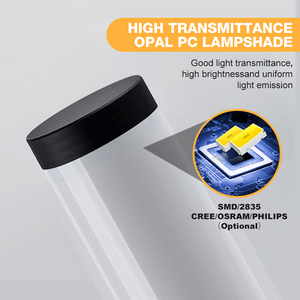 Nuovo Design di Lampioni da Giardino a LED Alimentati a Corrente Alternata, Impermeabili IP65, Moderne Luci da Esterno per Vialetti, Cortili e Parchi - Product Image 3