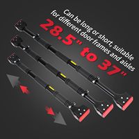 Barre de traction robuste et réglable pour cadre de porte, multifonction, pour tractions et dips, équipement de fitness à domicile
