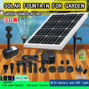 배터리 태양 풍경 정원 분수 정원 연못을위한 30W 야외 에너지 절약 태양열 분수 - Product Image 2