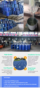 Adhesivo de Poliuretano para Pistas Deportivas de 200 kg, Pegamento de Poliuretano PU para Mezclar Gránulos de EPDM en Campos Deportivos - Product Image 4