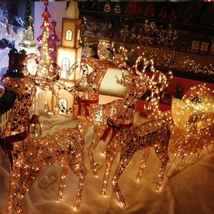 Large <strong>Outdoor</strong> Christmas Motif Lighted Decorative White Deer Elk Ornaments <strong>Light</strong> <strong>up</strong> <strong>Reindeer</strong> Luminous with <strong>Light</strong> for Garden - Product Image 4