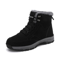 Chaussures basses en PU populaires pour couple, fabriquées directement par le fabricant, doublure polaire, bottes de neige épaisses et imperméables pour l'hiver