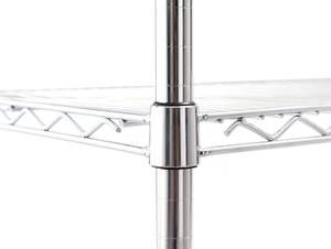 Étagère Réfrigérateur Commerciale en Acier Inoxydable pour Restaurant, Support de Rangement en Fil Métallique Réglable pour Cuisine, Garde-Manger, Restaurant, Chromé - Vente Chaude - Product Image 3