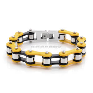 Chaîne <span class=keywords><strong>de</strong></span> <span class=keywords><strong>moto</strong></span> en acier inoxydable tendance multicolores <span class=keywords><strong>de</strong></span> 10 mm, bijoux <span class=keywords><strong>de</strong></span> chaîne <span class=keywords><strong>de</strong></span> vélo, bracelet pour les amateurs <span class=keywords><strong>de</strong></span> vélo, <span class=keywords><strong>cadeau</strong></span> - Product Image 2