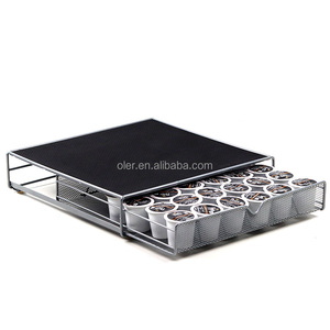 Gran oferta, soporte para cajón de cápsulas de <span class=keywords><strong>café</strong></span>, cápsulas de Metal de hierro, caja de almacenamiento para cápsulas de <span class=keywords><strong>café</strong></span> en polvo negro/blanco - Product Image 5
