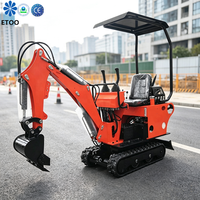 Mini-excavatrice hydraulique, machine de terrassement compacte à haute efficacité, conforme aux normes Euro 5 EPA, pour usage domestique