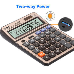 Calculatrice FOSKA à 14 chiffres avec grand écran LCD, fonction de vérification pour la gestion financière simplifiée et les calculs courants en mathématiques - Product Image 3