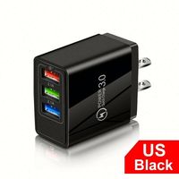 Produits tendances 2024 Adaptateur secteur mural QC 3.0 avec prise UK EU US, chargeur mural 3 USB