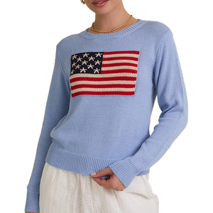 سترة نسائية رياضية مخصصة بالجملة من القطن 100٪، بولوفر برقبة دائرية، ملابس نادي عالية الجودة 7GG للشتاء OEM - Product Image 1