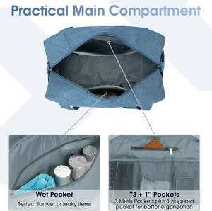 Article personnel de luxe personnalisé de la compagnie aérienne Spirit Sac de voyage à main Weekender pour la nuit - Product Image 2