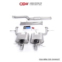 CGW-escape de sonido con silenciador y válvulas, mejor rendimiento, para BMW 535, F10, F18, 3,0 T