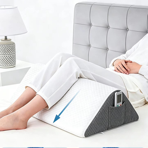 Almohada <span class=keywords><strong>de</strong></span> Espuma Viscoelástica <span class=keywords><strong>de</strong></span> Alta Densidad con Soporte Elevado para Alivio del <span class=keywords><strong>Dolor</strong></span> <span class=keywords><strong>de</strong></span> Piernas en Enfermería, con Funda Extraíble y Lavable - Product Image 6