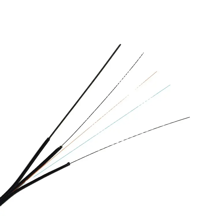 Высококачественный оптоволоконный кабель FTTH Drop, наружный волоконный кабель со стальной проволокой, армированный прочный элемент