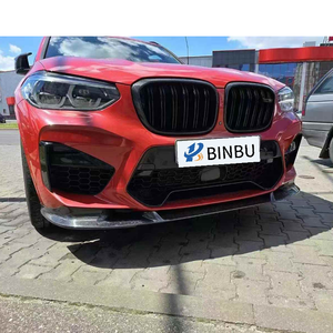 Per BMW X3M X4M in fibra di carbonio con labbro anteriore F97 F98 diffusore frontale 3D stile X3M X4M mentoniera anteriore Upgrade Body Kit - Product Image 3