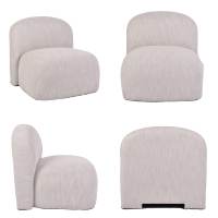 Fauteuil d'appoint blanc moderne, fauteuil lounge, fauteuils d'appoint, mobilier en gros pour salon et chambre à coucher