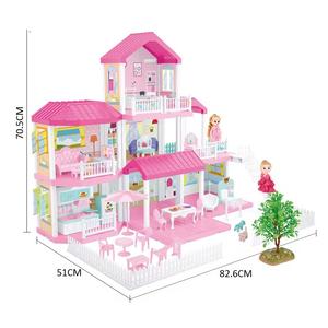 Casa de Muñecas en Miniatura de Lujo <span class=keywords><strong>para</strong></span> Armar, con Muñecas y Luz, Juguete de Villa <span class=keywords><strong>para</strong></span> Niñas, Casa de Muñecas de Princesa <span class=keywords><strong>para</strong></span> Niños - Product Image 5