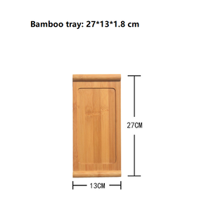 Bandeja Rectangular de Bambú Ecológica para Postres, Té, Café, Decoración y Platos - Product Image 3