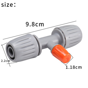 Système d'irrigation goutte à goutte intégré à atomisation unique en plastique 16PE, orange, pour l'arrosage des fleurs à domicile, série de jardinage divisé - Product Image 4