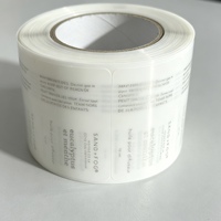 Étiquette de bouteille cosmétique personnalisée imprimée en rouleau, autocollante transparente pour l'emballage de produits d'huiles essentielles