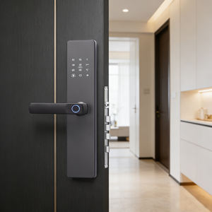 Serrure intelligente Tuya en alliage de zinc et acier, gestion à distance, prend en charge l'accès multi-utilisateurs, technologie anti-piratage, codes temporaires, sans tracas - Product Image 1